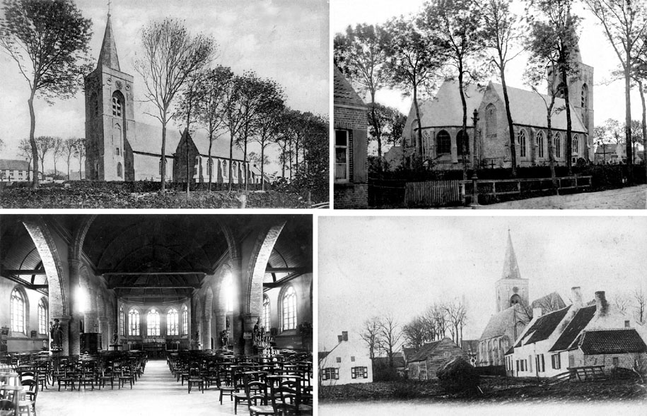 collage kerk voor de eerste woi